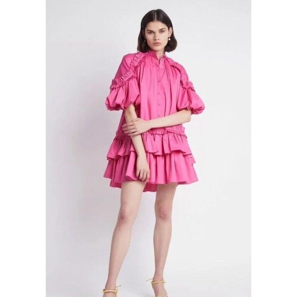 Aje Heritage Mini Dress - Size AU 8 / US 4 Pink - Picture 3 of 13